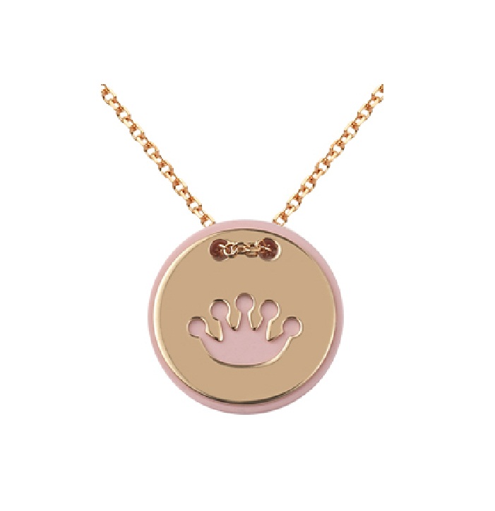 ROSE GOLD 14K NECKLACE WITH CROWN