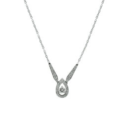 WHITE GOLD 18K NECKLACE WITH DIAMONDS
