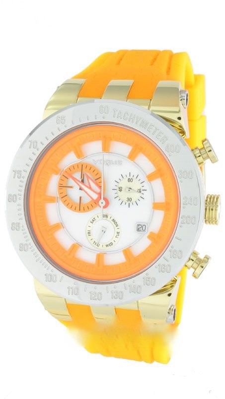 VOGUE WATCH CHRONOGRAPH YELLOW SILICONE STRAP