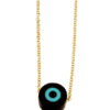 GOLD 14K NECKLACE WITH CORIAN EYE