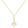 GOLD 14K ANGEL NECKLACE WITH PEARL