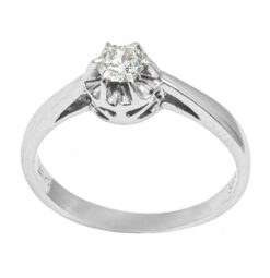 WHITE GOLD 14K RING WITH ZIRGON 44560
