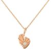 ROSE GOLD 14K NECKLACE BABY FEET WITH DIAMONDS