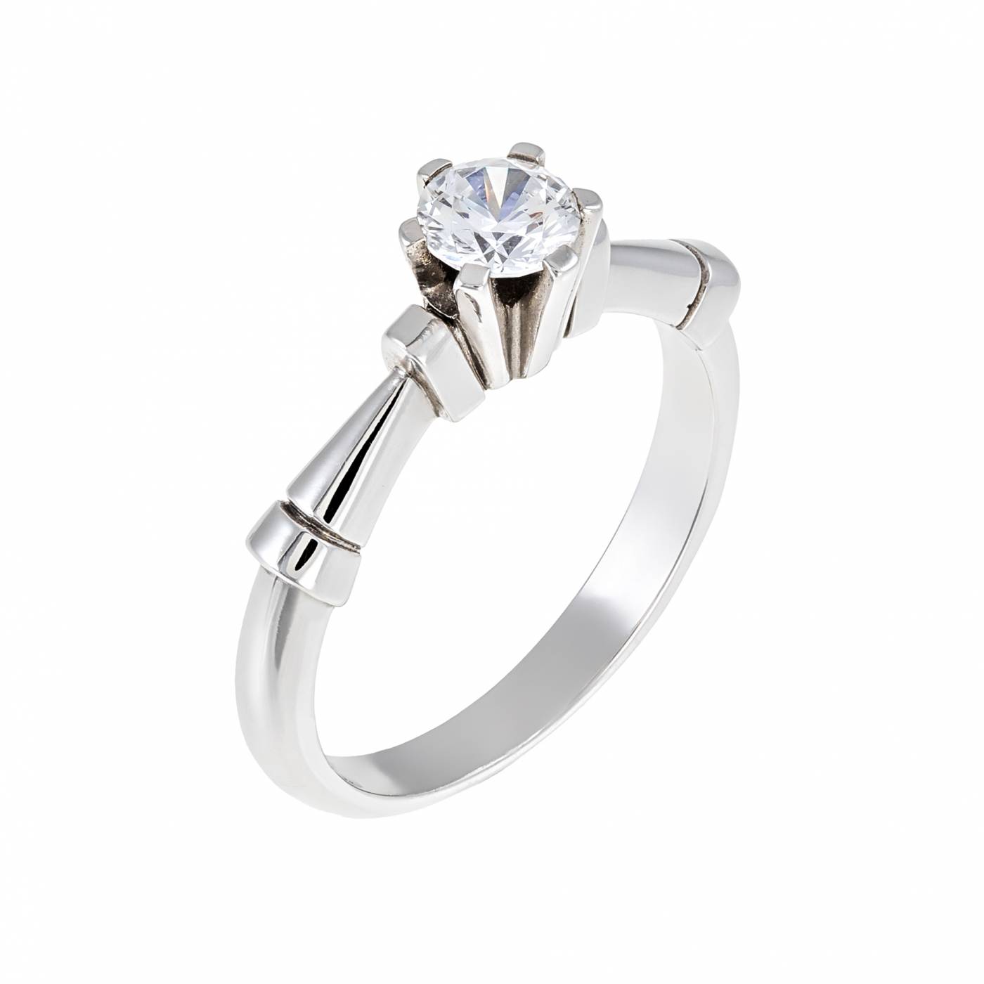 WHITE GOLD 14K RING WITH ZIRGON