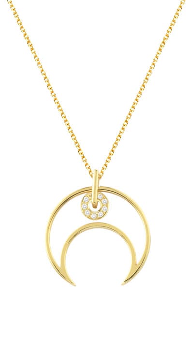 GOLD 14K NECKLACE WITH DIAMOND EKAN