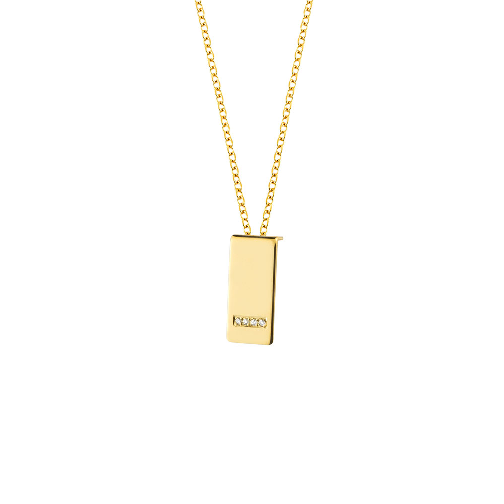GOLD 14K NECKLACE WITH DIAMONDS XK4674MO