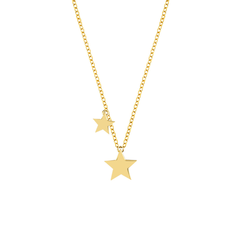 GOLD 14K NECKLACE WITH STARS