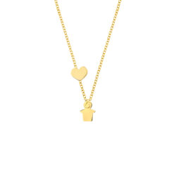 GOLD 14K NECKLACE BABY BOY WITH HAEART