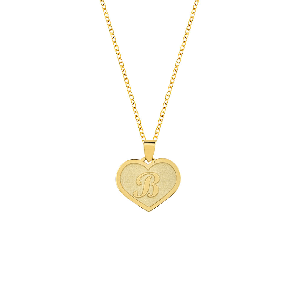 GOLD 14K NECKLACE WITH MONOGRAM