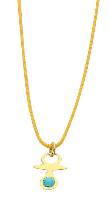 GOLD 14K NECKLACE WITH CORD