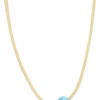 GOLD 14K CORD NECKLACE WITH EYE