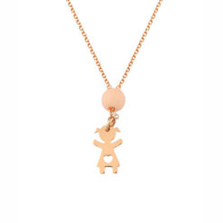 GOLD 14K NECKLACE WITH GIRL