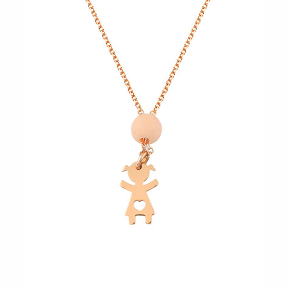 GOLD 14K NECKLACE WITH GIRL