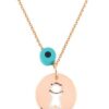 ROSE GOLD 14K NECKLACE WITH CORIAN
