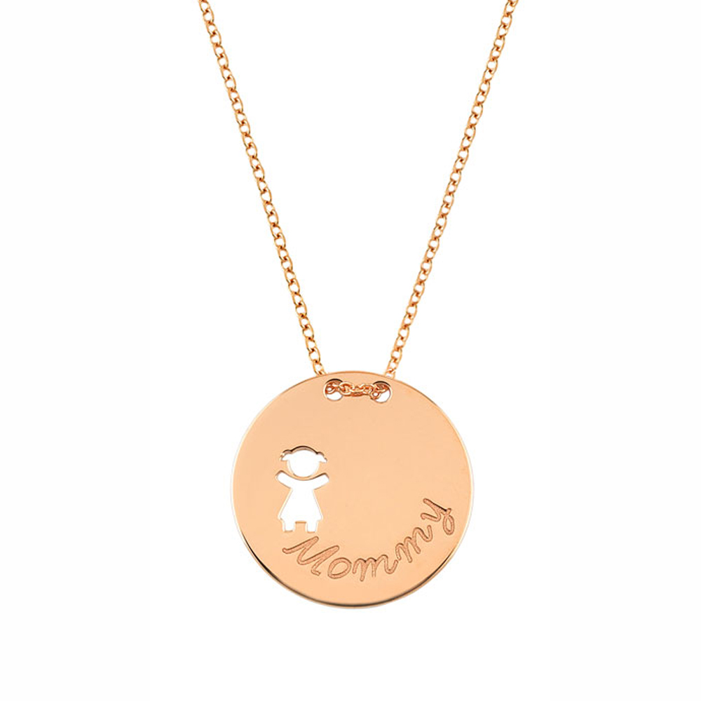 GOLD 14K NECKLACE MOMMY CIRCLE