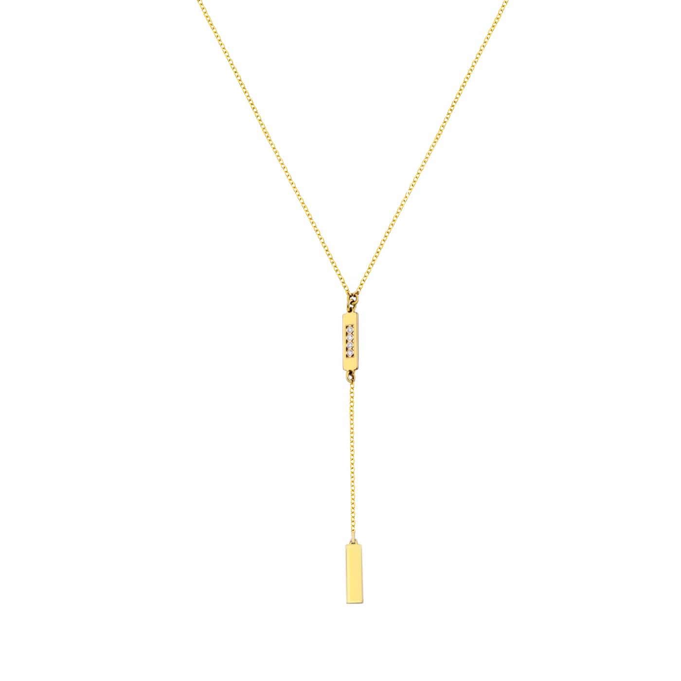 GOLD 14K NECKLACE WITH DIAMONDS