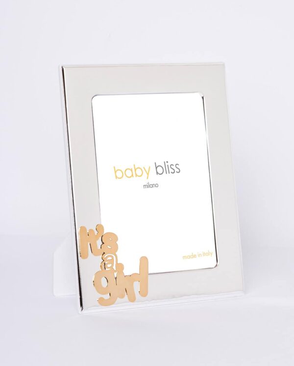 ΠΑΙΔΙΚΗ ΚΟΡΝΙΖΑ 10Χ15 GOLD PLATED IT'S A GIRL ΓΙΑ ΚΟΡΙΤΣΙ