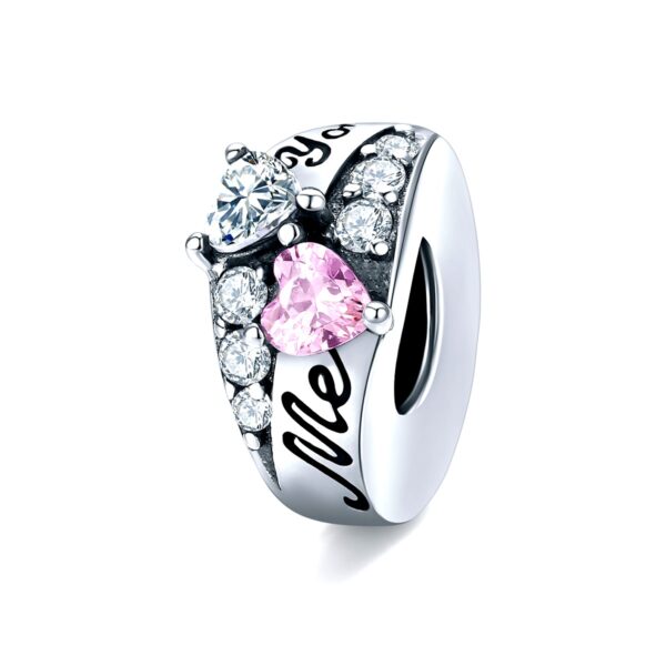 ΑΣΗΜΕΝΙΟ CHARM (925) ME AND YOU RING ΜΕ ΖΙΡΓΚΟΝ