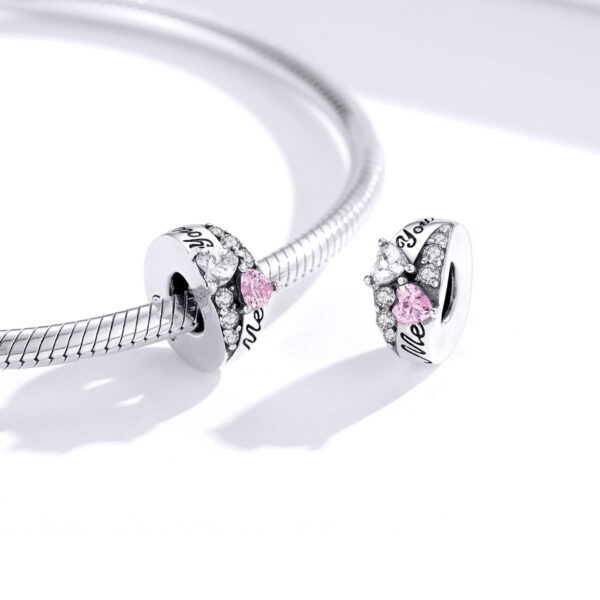 ΑΣΗΜΕΝΙΟ CHARM (925) ME AND YOU RING ΜΕ ΖΙΡΓΚΟΝ