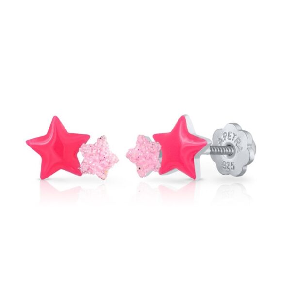 ΑΣΗΜΕΝΙΑ ΠΑΙΔΙΚΑ ΣΚΟΥΛΑΡΙΚΙΑ (925) DOUBLE STARS ΜΕ ΣΜΑΛΤΟ