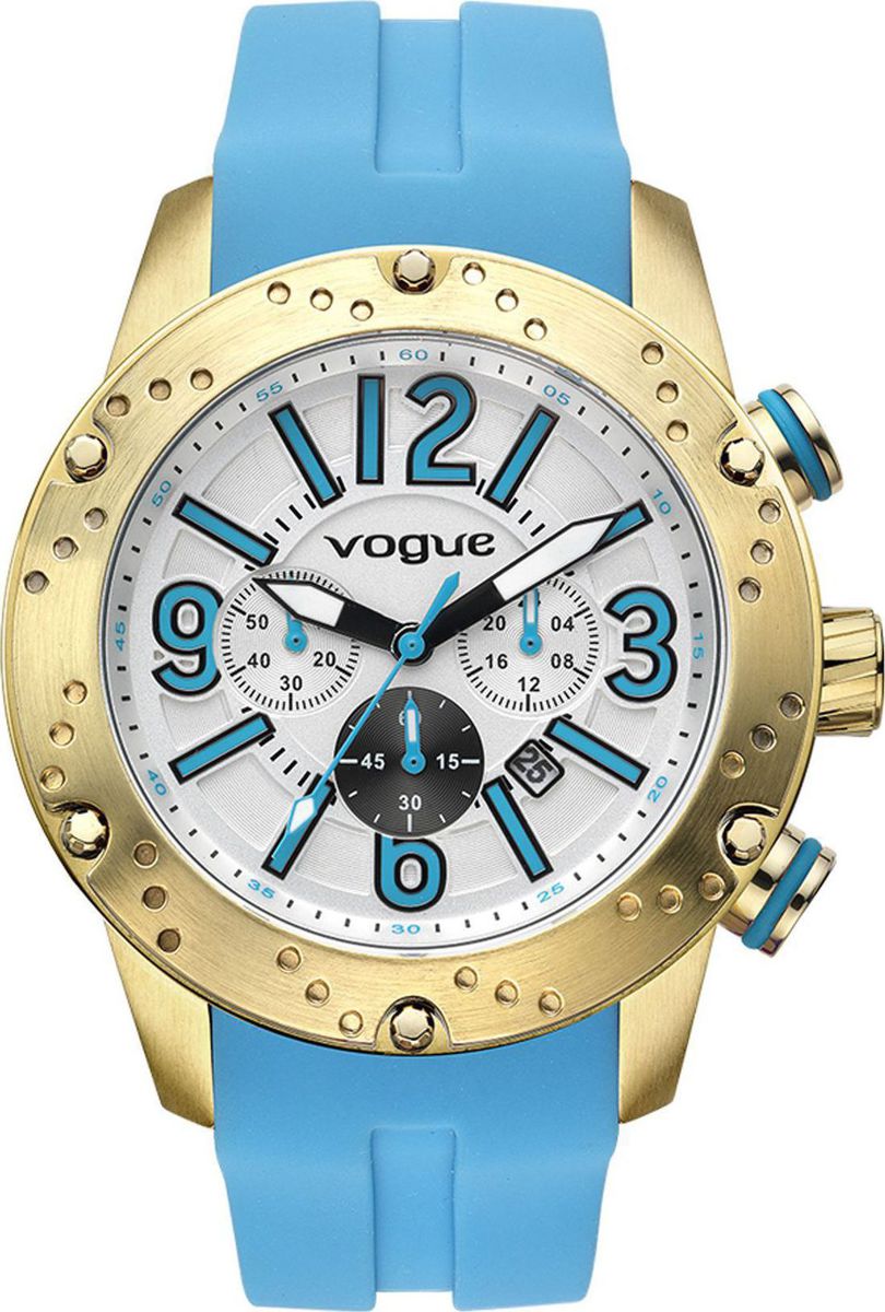 VOGUE WATCH CHRONOGRAPH BLUELAGOON SILICONE STRAP 17101.1