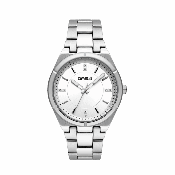 DAS.4 WATCH ΓΥΝΑΙΚΕΙΟ ΑΝΑΛΟΓΙΚΟ CRYSTALS SILVER STAINLESS STEEL BRACELET 2031100281