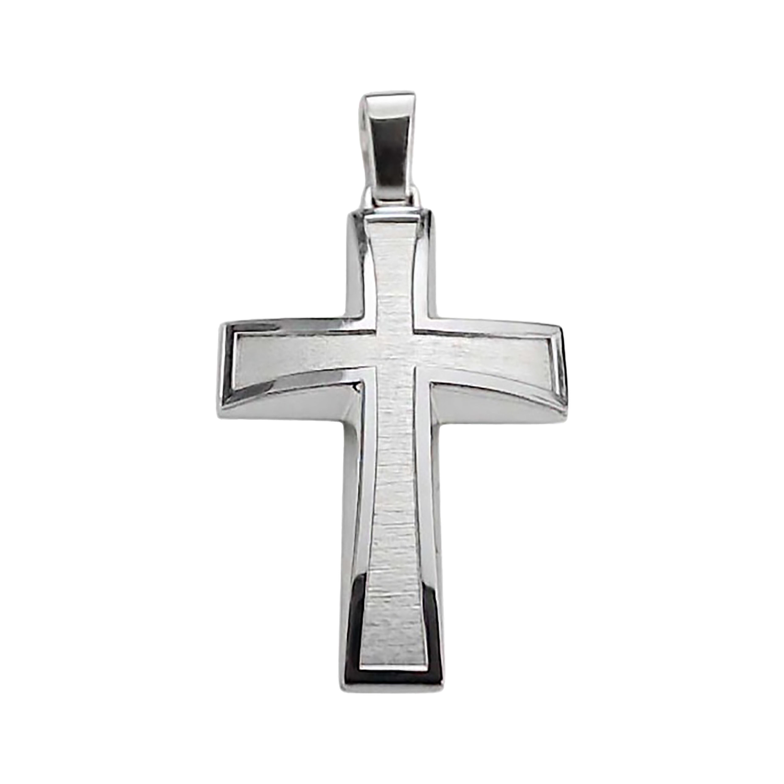 ΛΕΥΚΟΧΡΥΣΟΣ ΑΝΔΡΙΚΟΣ ΣΤΑΥΡΟΣ 14Κ ΔΙΠΛΗΣ ΟΨΕΩΣ 24520156