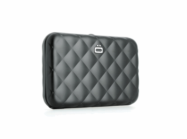 ΠΟΡΤΟΦΟΛΙ OGON QB BLACK QUILTED BUTTON