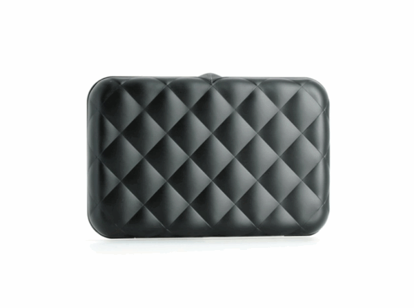 ΠΟΡΤΟΦΟΛΙ OGON QB BLACK QUILTED BUTTON