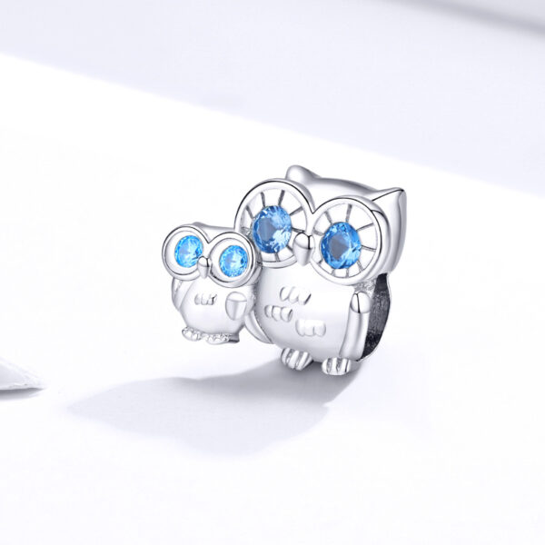 ΑΣΗΜΕΝΙΟ CHARM (925) "THE MOTHER OWL" ΜΕ ΖΙΡΓΚΟΝ