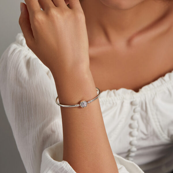 ΑΣΗΜΕΝΙΟ ΒΡΑΧΙΟΛΙ (925) ΜΕ CHARM BUTTERFLY ΖΙΡΓΚΟΝ