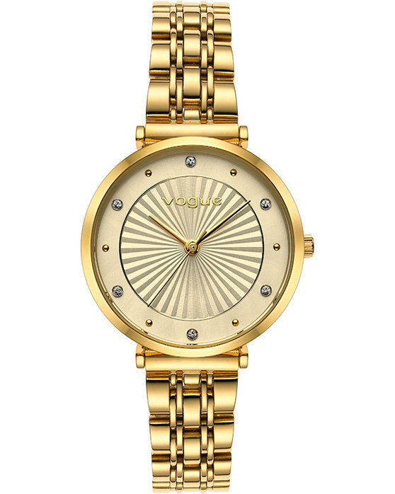 VOGUE WATCH BLISS CRYSTALS GOLD STAINLESS STEEL BRACELET 815342