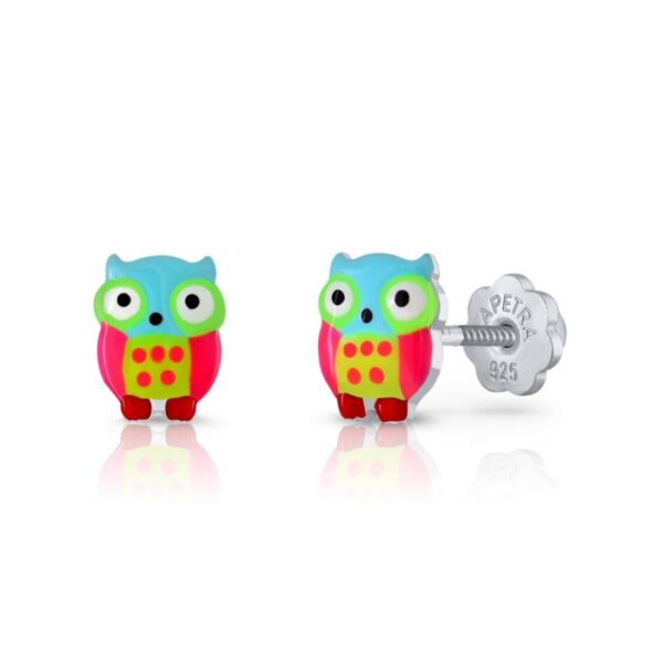 ΑΣΗΜΕΝΙΑ ΠΑΙΔΙΚΑ ΣΚΟΥΛΑΡΙΚΙΑ (925) ΚΑΡΦΩΤΑ OWLS ΜΕ ΣΜΑΛΤΟ