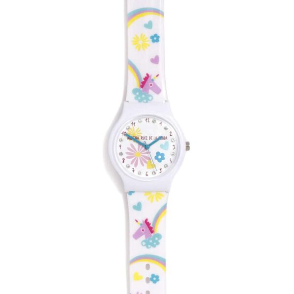 AGATHA RUIZ DE LA PRADA KIDS WATCH FLIP UNICORNS WITH DIAMONDS