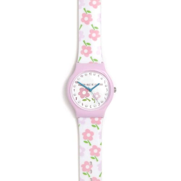 AGATHA RUIZ DE LA PRADA KIDS WATCH FLIP FLOWERS WITH DIAMONDS