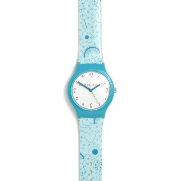 9AGATHA RUIZ DE LA PETRA WATCH FLIP MULTICOLOR PRINTED SILICONE STRAP8R281