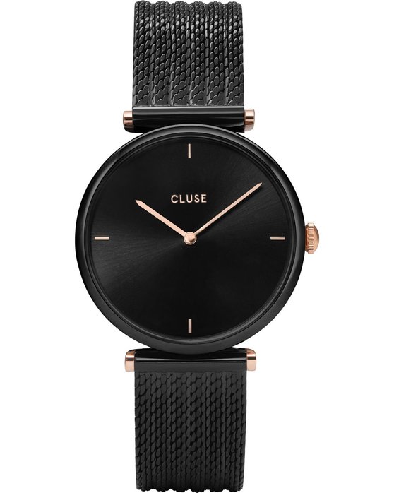 CLUSE WATCH TRIOMPHE LADIES BLACK STAINLESS STELL BRACELET CW0101208004
