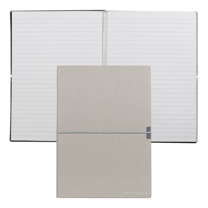 ΣΗΜΕΙΩΜΑΤΑΡΙΟ A5 ELEGANCE STORYLINE GREY LINED BY HUGO BOSS HNH124KL