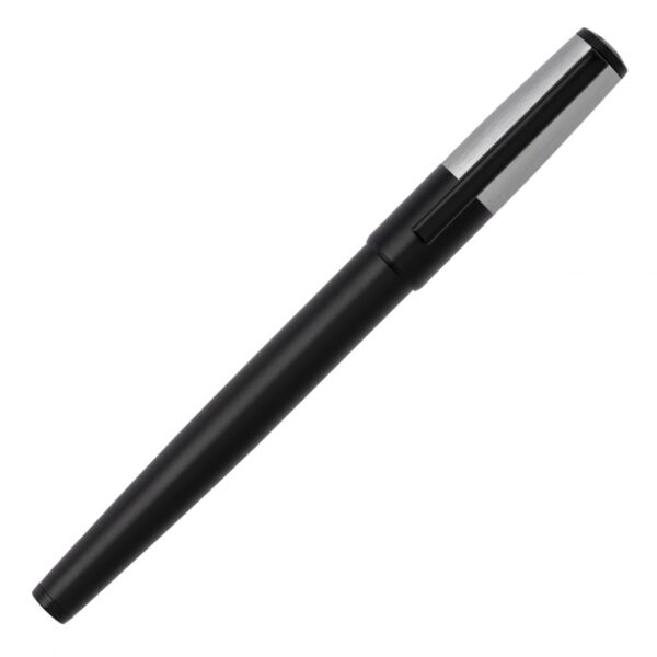 ΠΕΝΑ GEAR MINIMAL BLACK ΚΑΙ CHROME FOUNTAIN PEN BY HUGO BOSS HSN1892B
