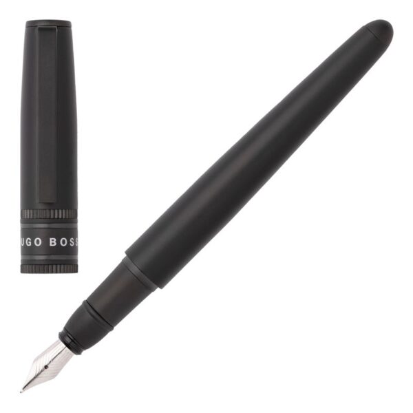 ΠΕΝΑ ILLUSION GEAR BLACK FOUNTAIN PEN BY HUGO BOSS HSV2122A