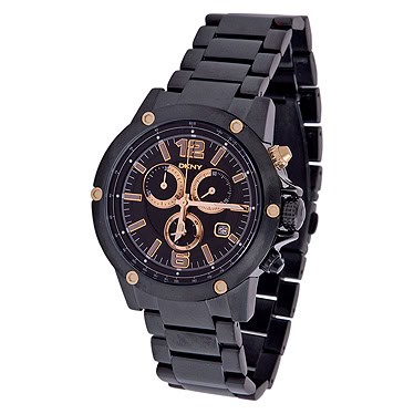 DKNY WATCH BLACK STAINLESS STEEL BRACELET NY1387