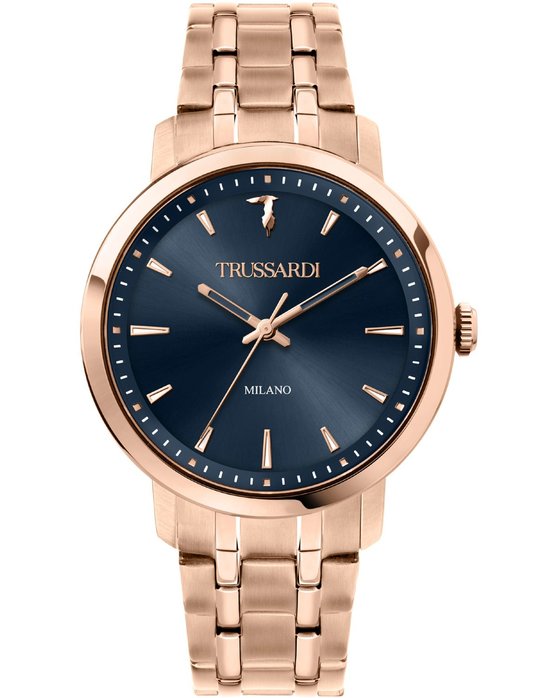 TRUSSARDI WATCH T-COUPLE ROSE GOLD STAINLESS STEEL BRACELET R2453147006