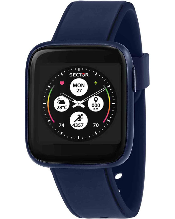 SECTOR SMARTWATCH S-04 BLUE SILICONE STRAP R3253158006