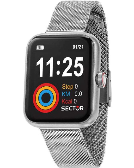 SECTOR SMARTWATCH S-03 SILVER STAINLESS STEEL BRACELET R3253282001