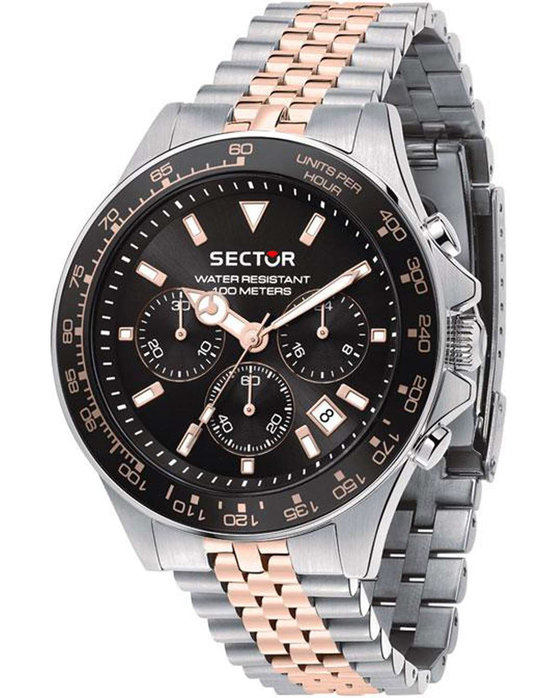 SECTOR WATCH 230 CHRONOGRAPH TWO TONE STAINLESS STEEL BRACELET R3273661031