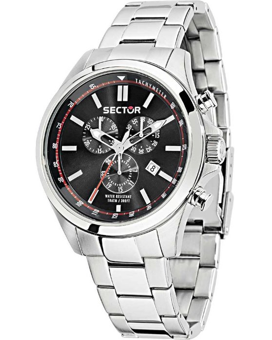 SECTOR WATCH 180CHR BLACK DIAL BRACELET R3273690008