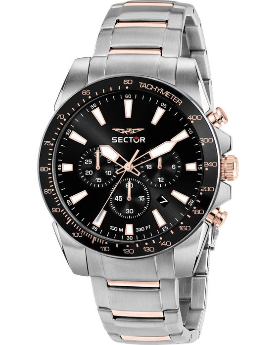 SECTOR WATCH 450 CHRONOGRAPH TWO TONE STAINLESS STEEL BRACELET R3273776007