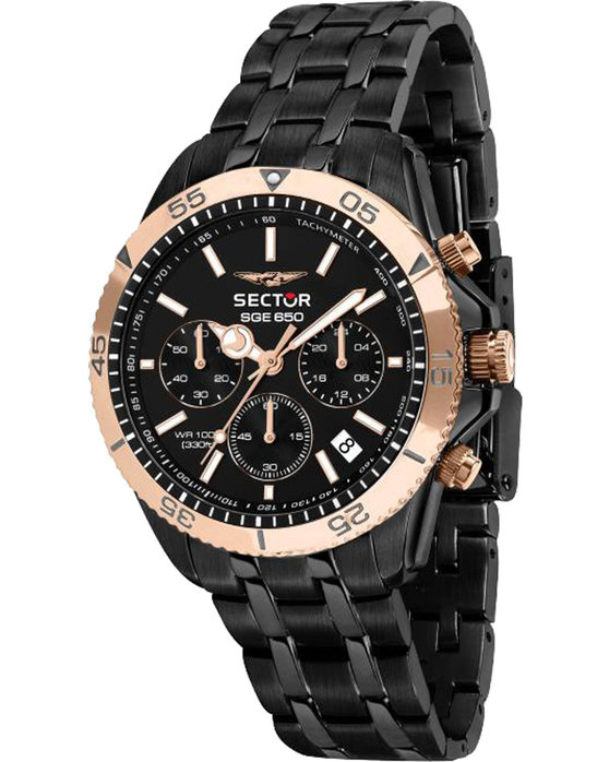 SECTOR WATCH 650 CHRONOGRAPH BLACK METALLIC BRACELET R3273962004