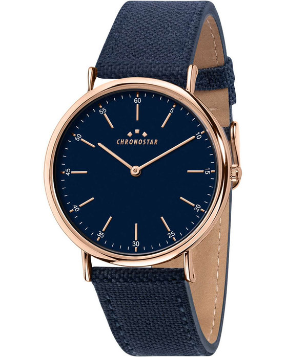 CHRONOSTAR WATCH PREPPY CHRONOGRAPH BLUE LEATHER STRAP R3751252020