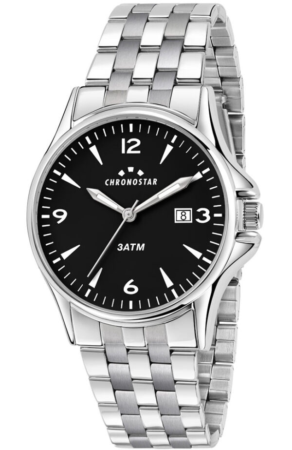 CHRONOSTAR WATCH VINTAGE SILVER METALLIC BRACELET R3753121001